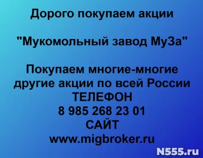 Покупаем акции «Мукомольный завод МуЗа» фото